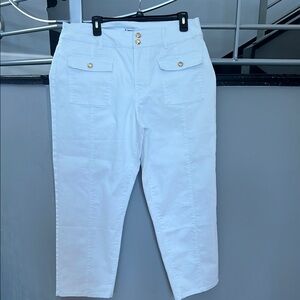 d. jeans White Ankle Cropped Denim size 14